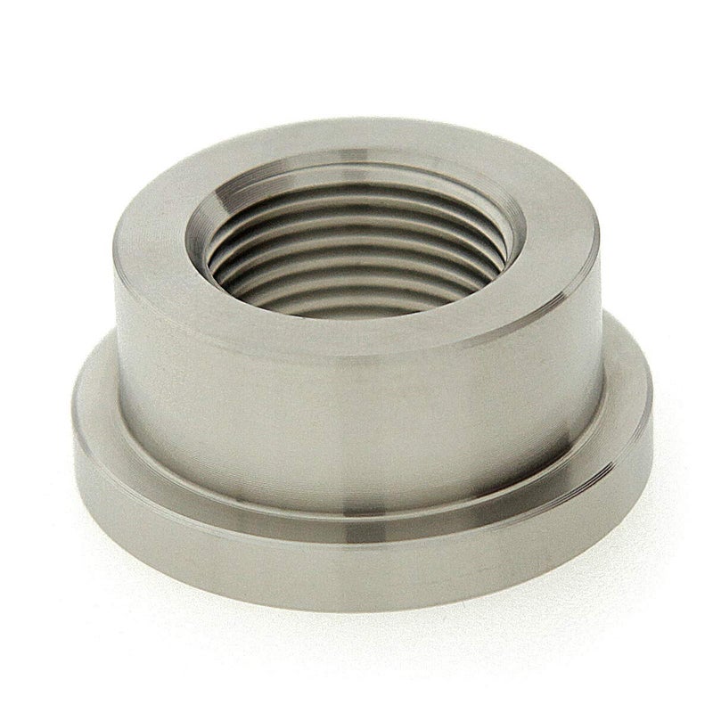 AdaptorMount M20 x 1.5 Stainless Steel 304 Female Threaded Stepped Weld Bung Metric Mounting Boss Fitting (OD 1-1/4") with Top Head (OD 1.5") - Image 2